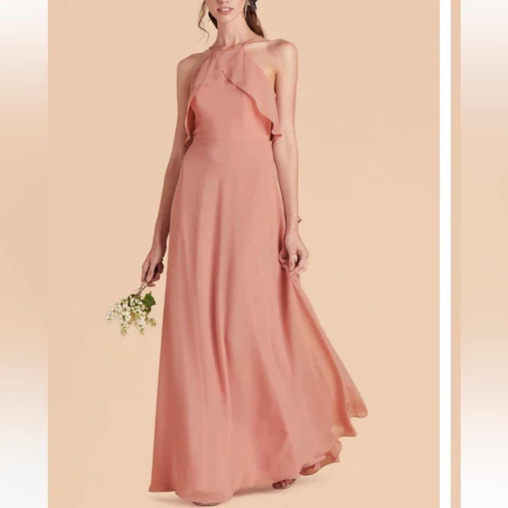 NWT Birdy Grey SMALL JULES Bridesmaid DRESS CHIFFON DUSTY ROSE